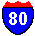I-80 joins I-95 at the George Washington Bridge